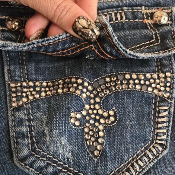 Rock Revival Women's Blue Jeans - Picture 8 of 10